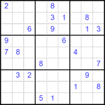 Судоку 9х9 #2492 очень трудный