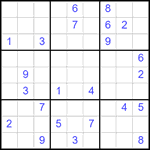 Судоку 9х9 #2500 очень трудный