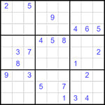 Судоку 9х9 #2505 очень трудный