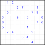 Судоку 9х9 #2509 очень трудный