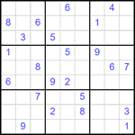 Судоку 9х9 #2513 очень трудный