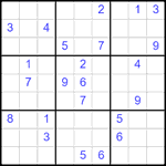 Судоку 9х9 #2515 очень трудный