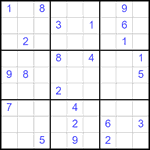 Судоку 9х9 #2517 очень трудный