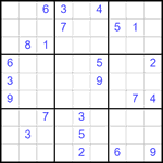 Судоку 9х9 #2518 очень трудный