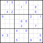 Судоку 9х9 #2521 очень трудный