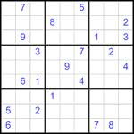 Судоку 9х9 #2522 очень трудный