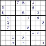 Судоку 9х9 #2524 очень трудный