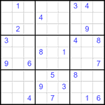 Судоку 9х9 #2529 очень трудный