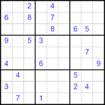 Судоку 9х9 #2530 очень трудный