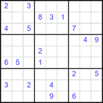 Судоку 9х9 #2532 очень трудный