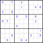 Судоку 9х9 #2534 очень трудный