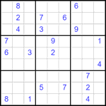 Судоку 9х9 #2535 очень трудный