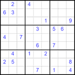 Судоку 9х9 #2538 очень трудный