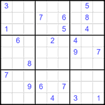 Судоку 9х9 #2539 очень трудный