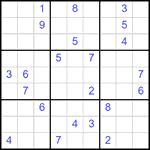 Судоку 9х9 #2544 очень трудный