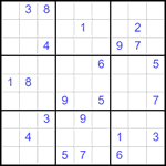 Судоку 9х9 #2547 очень трудный