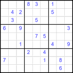 Судоку 9х9 #2548 очень трудный