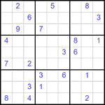 Судоку 9х9 #2550 очень трудный