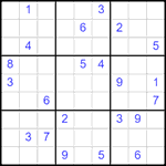 Судоку 9х9 #2551 очень трудный