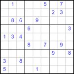 Судоку 9х9 #2553 очень трудный