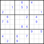 Судоку 9х9 #2556 очень трудный