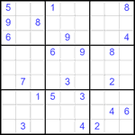 Судоку 9х9 #2563 очень трудный