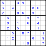 Судоку 9х9 #2601 легкий