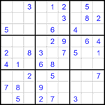 Судоку 9х9 #2602 легкий