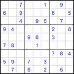 Судоку 9х9 #2603 легкий