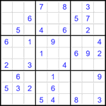 Судоку 9х9 #2604 легкий