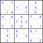 Судоку 9х9 #2605 легкий