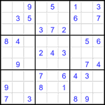 Судоку 9х9 #2606 легкий