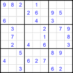 Судоку 9х9 #2612 легкий