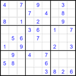 Судоку 9х9 #2614 легкий