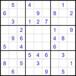 Судоку 9х9 #2615 легкий