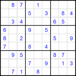 Судоку 9х9 #2616 легкий