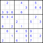 Судоку 9х9 #2617 легкий