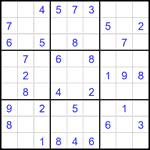 Судоку 9х9 #2619 легкий