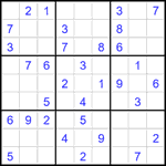 Судоку 9х9 #2621 легкий