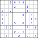 Судоку 9х9 #2624 легкий