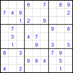 Судоку 9х9 #2625 легкий