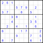 Судоку 9х9 #2626 легкий