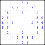 Судоку 9х9 #2628 легкий