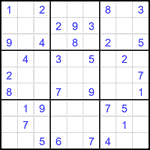 Судоку 9х9 #2629 легкий
