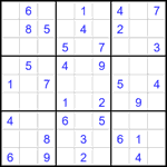 Судоку 9х9 #2630 легкий