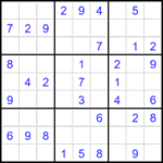 Судоку 9х9 #2631 легкий
