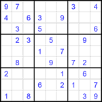 Судоку 9х9 #2632 легкий