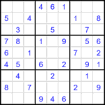 Судоку 9х9 #2633 легкий
