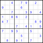 Судоку 9х9 #2634 легкий