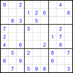 Судоку 9х9 #2641 легкий